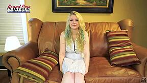 Blonde Chelsie R Fingers Pussy And Sucks Cock Deep