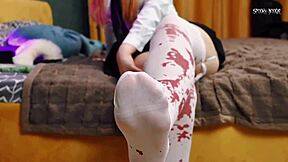 Pov fuck your teacher in her cheesy stinky asshole, sniff it while she shakes and spreads.