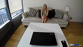 Spy POV - Hollie Mack Teen 18+ Gets Fucked Hard in Doggystyle.