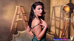 Man, Gal Ritchie, hot British teen, loves showing off her big boobs