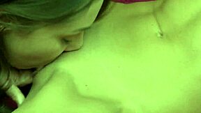 brunette wife cheats with latina lesbian coworker, sucking and kissing hairy pussy in 69 😏