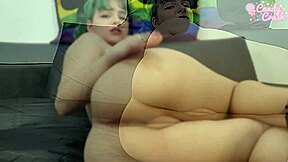 delicious candy crush farting and having her ass filled with cum from a bbc