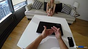 Spy POV - Hollie Mack Teen 18+ Gets Fucked Hard in Doggystyle.