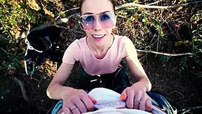 Panties Up After Park Creampie