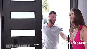 19yo step sis Gizelle Blanco squirts in petite orgasm