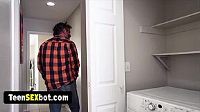 Skinny stepdaughter Nikki surprises pops with something special