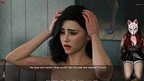 blonde milf plays game with stepsister