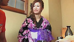 Japanese slut teases clit with vibrator before wild cock ride