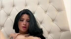 horny british student masturbates on webcam