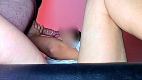 Stepdad fills stepdaughter's face with cum after anal and vaginal sex. Big ass teen screams and moans loudly with fart sounds during anal penetration in amateur homemade sex