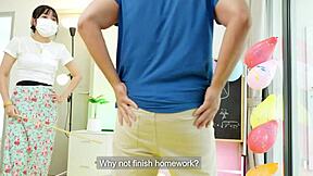 Tuition teacher teaches her lessons hardcore!