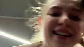 girl gets extreme public training at the gym.