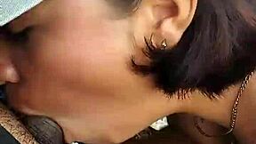 she gives me a blowjob in the woods so good