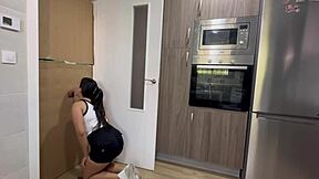 I Clean Kitchen And Find Cock In Glory Hole