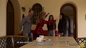 daddy4k old man and young girl ffm trio