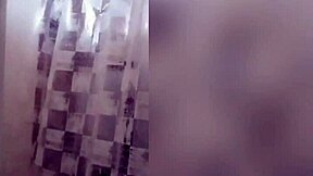 I see cute latina showerin' with tattoos