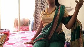 Marathi aunty fucks neighbor uncle in missionary and creampie