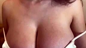 stepmother with big milky tits gives massage leading to orgasm