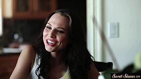 Classy Stepdaughter In Heels And Stockings Gets Pounded By Stepdad!