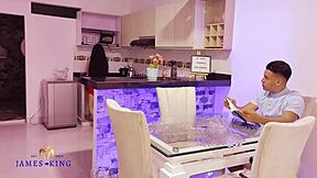 Horny Stepsister's Wild Kitchen Passion