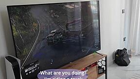 Step Sister Missed My Cum Splash on Her Back!  