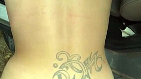 watch this streetwalker ride dick reverse cowgirl in the truck, then get fucked standing before a huge load on her ass?