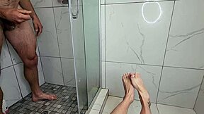 Sexy Young 18+ Milf Teases Cock With Feet