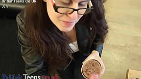 british teen licks cum off ice cream