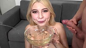 kami yammy takes on three monster cocks with piss drinking