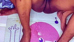 Ritual washing cock with milk from source