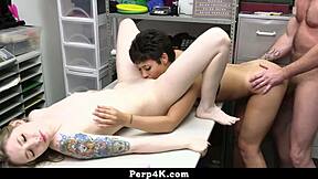 officer fucks the teen 18+ and lets her go without further reprimand - perp4k 😏