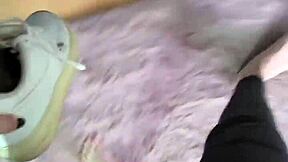 Waking up to the thrill of teen feet in socks, indulging my morning fetish desires