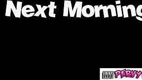 Curious Stepsis Experiments With College Stepbro's Cock In MyPervyFamily Scene