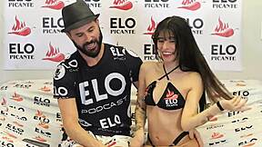 Cute petite mells blanco accepts the bon bon bum challenge!