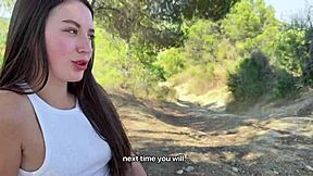 i got lost in woods stranger showed tight pussy