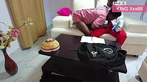 African Student Seduces Home Teacher.