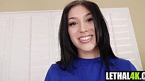 Alexa Chains Back With Her Big Ass. Eric John And Alexa Chains In Hardcore POV Blowjob