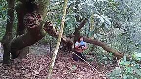 The Guy Paid To See My Pussy In The Ecological Park, So I Went Into The Woods And Showed It To Him