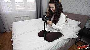 bent over german teen alisa horakova with saggy tits and hairy pussy gets fucked hard!