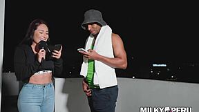 peruvian big ass slut gets first anal with black bbc, wow!