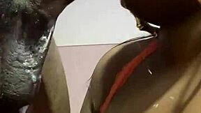 she gives sloppy blowjob, so good!