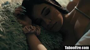 Young Girl Woken Up By Friend's Stepbrother. He Fucks Her Hard, Licks Her Pussy And Big Tits.