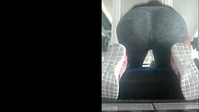 Flaca Rica Empinada En Gimnasio Teen Bent Over Ass Doggystyle Mexican Leggings