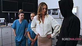 i fucked boss lady without her noticing, her petite 18+ pussy and mature milf body