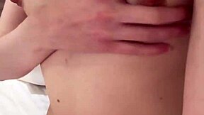 Russian brunette with DIRTY TALK and SEXUAL FANTASIES MASTURBATES, ASS RUBS small 18+ TITS, DOUBLE FINGERING PUSSY and ASS