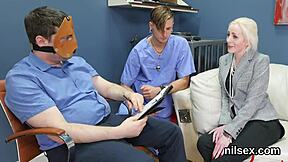 Naughty teen dragged to anus asylum for brutal painful play