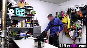 Innocent shoplifter gets caught and rides officer's lap in store