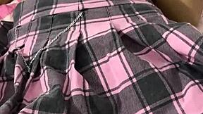 teen 18+ in miniskirt begs master for anal play! 😈