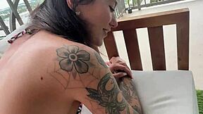 Charlotte Mae Fucks Scott Stark On Balcony