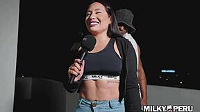 peruvian big ass slut gets first anal with black bbc, wow!